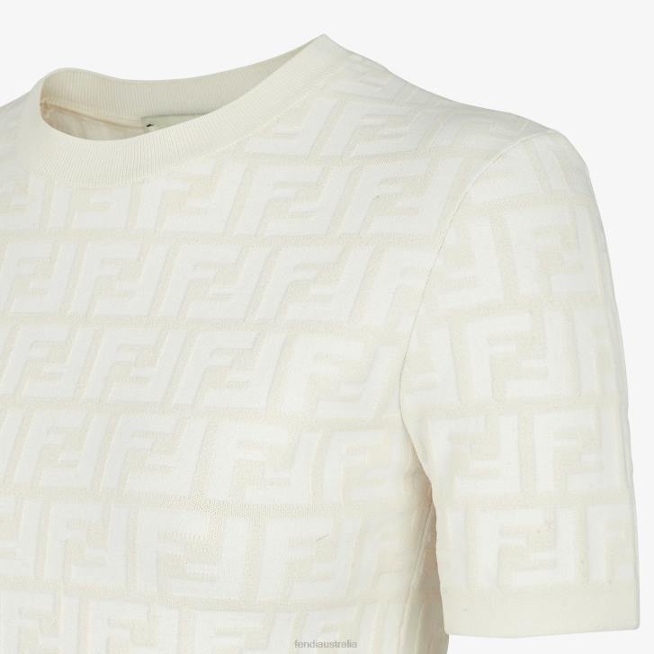 Women Apparel Fendi HP0B933 FF Viscose Jumper White