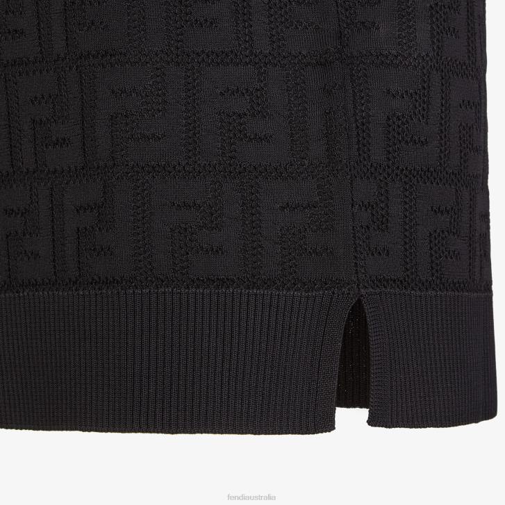 Women Apparel Fendi HP0B955 Cotton And Viscose Jumper Black