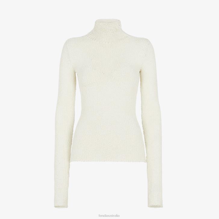 Women Apparel Fendi HP0B987 Viscose Sweater White