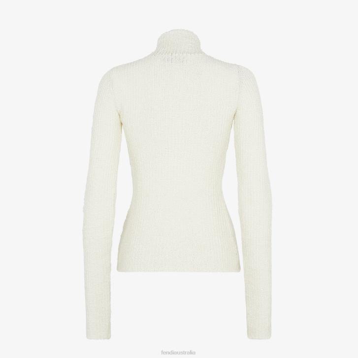 Women Apparel Fendi HP0B987 Viscose Sweater White