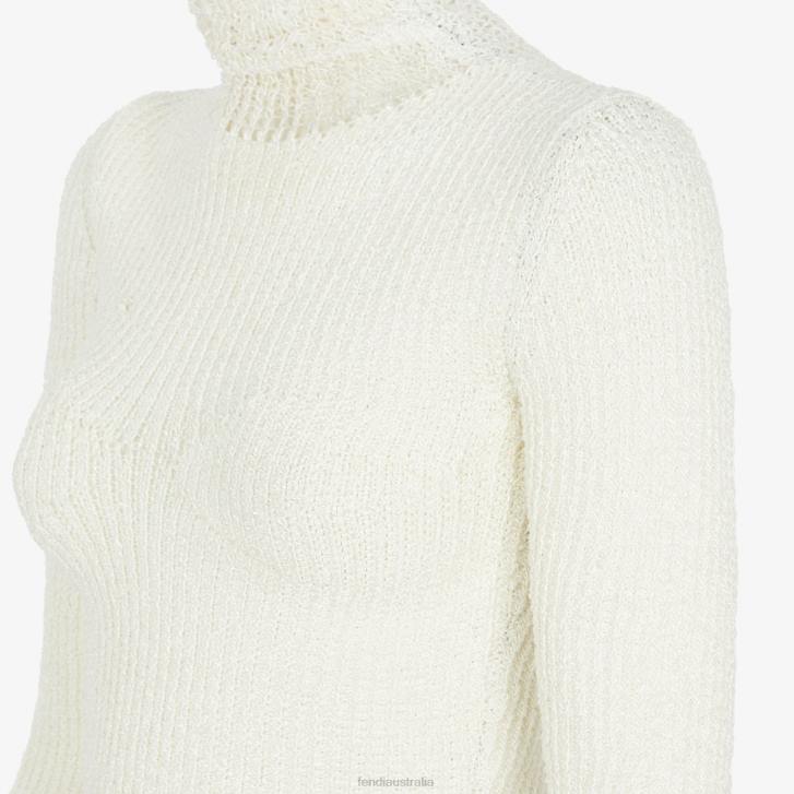 Women Apparel Fendi HP0B987 Viscose Sweater White