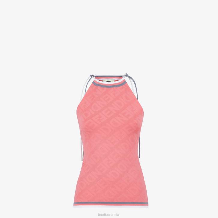 Women Apparel Fendi HP0B1017 Viscose Top Pink