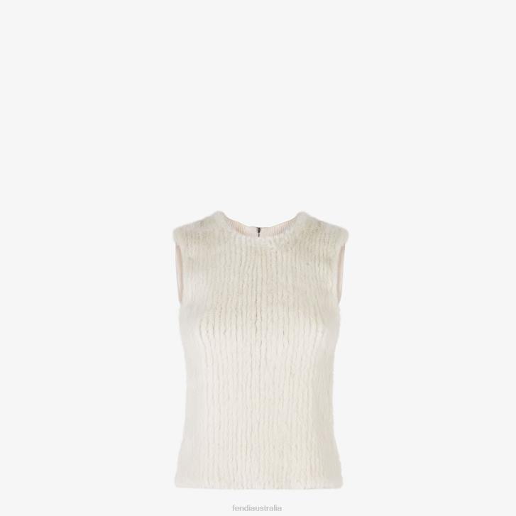 Women Apparel Fendi HP0B1164 Mink Top White