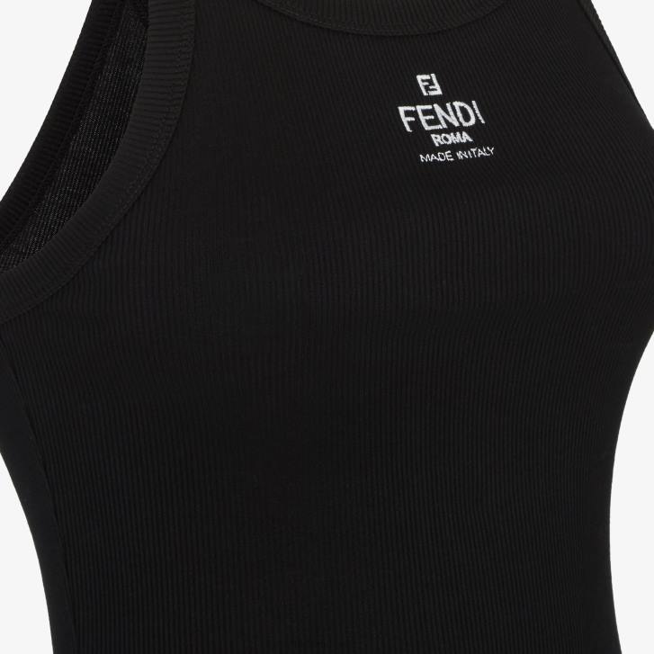 Women Apparel Fendi HP0B929 Cotton Top Black