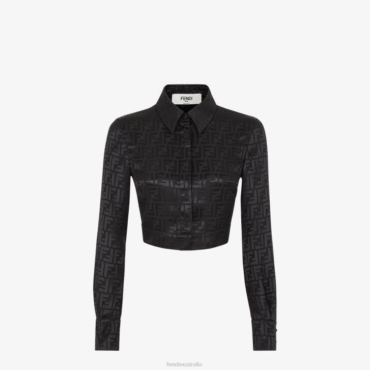 Women Apparel Fendi HP0B995 Silk Shirt Black