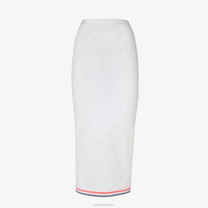 Women Apparel Fendi HP0B1033 Viscose Skirt White