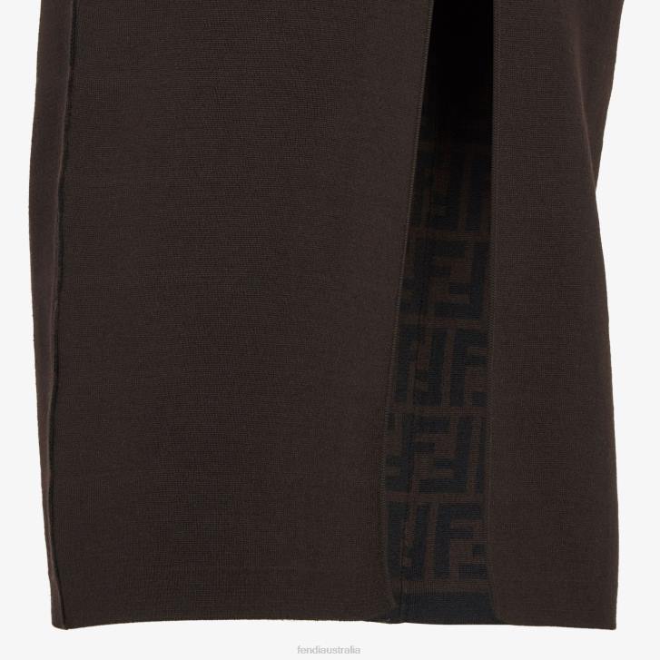 Women Apparel Fendi HP0B1156 Knit Skirt Brown