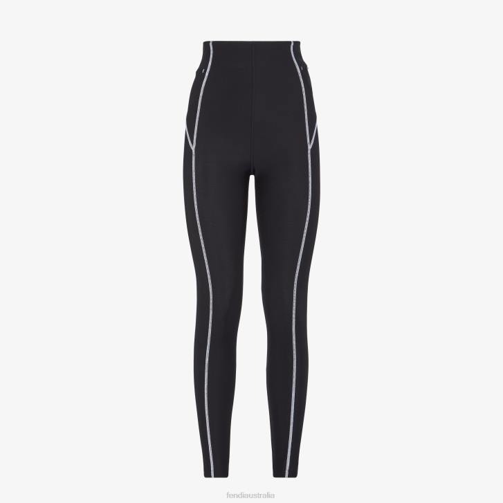 Women Apparel Fendi HP0B1175 Lycra Leggings Black HP0B1175 Avant garde Design Fendi Australia Fendi earrings Australia showcases impeccable craftsmanship