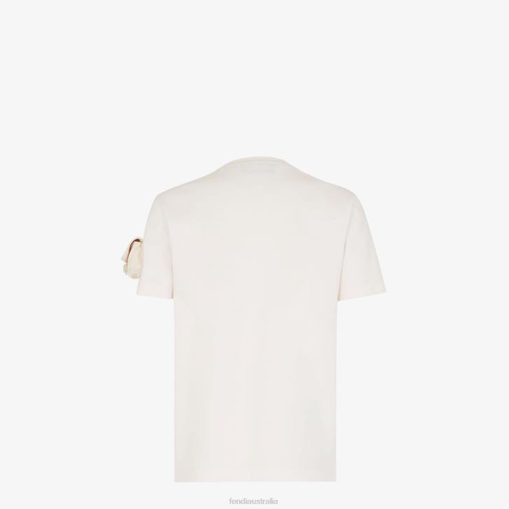 Women Apparel Fendi HP0B1150 Jersey T-Shirt White