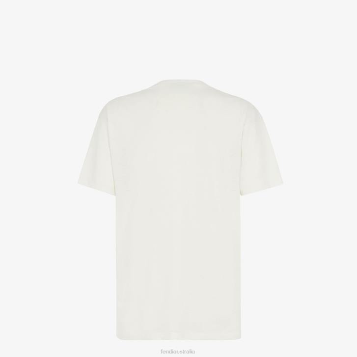 Women Apparel Fendi HP0B950 Jersey T-Shirt White