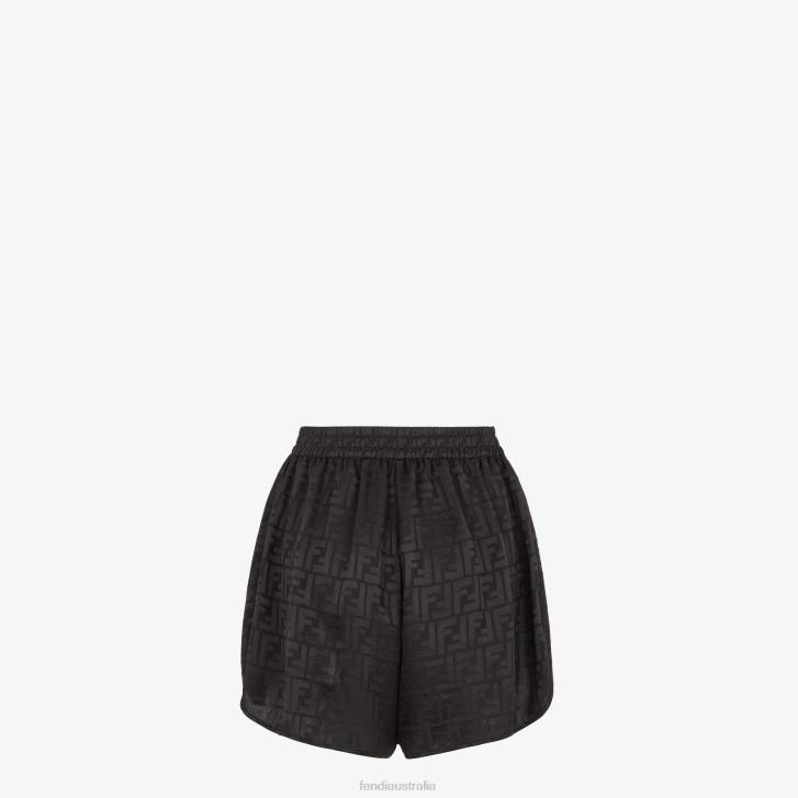 Women Apparel Fendi HP0B1013 Silk Shorts Black