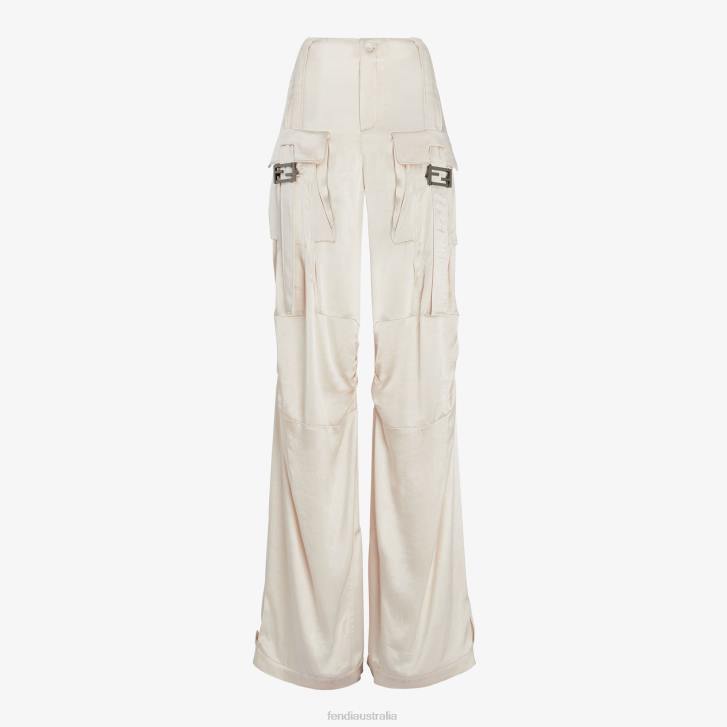 Women Apparel Fendi HP0B1067 Viscose Pants Beige