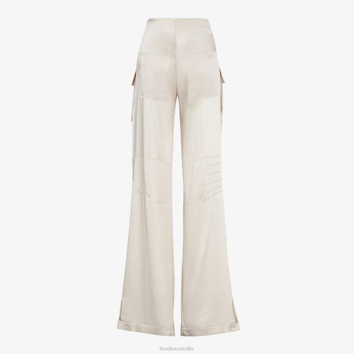 Women Apparel Fendi HP0B1067 Viscose Pants Beige