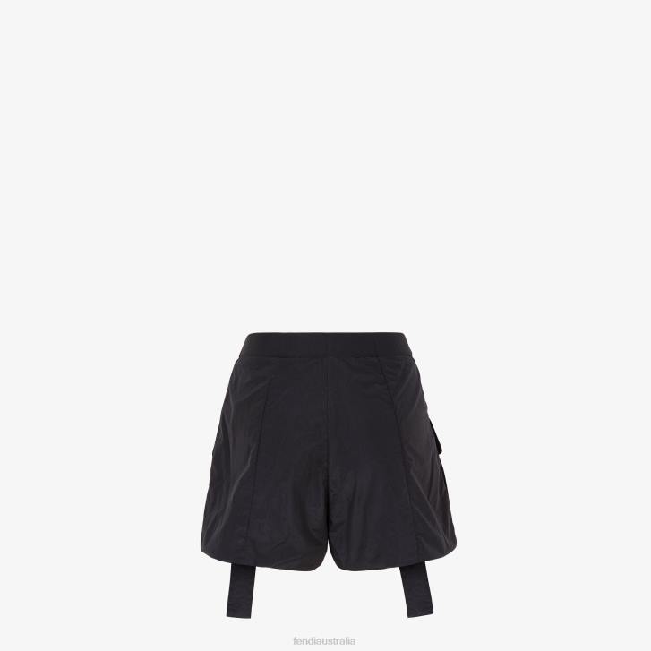 Women Apparel Fendi HP0B1076 Nylon Shorts Black