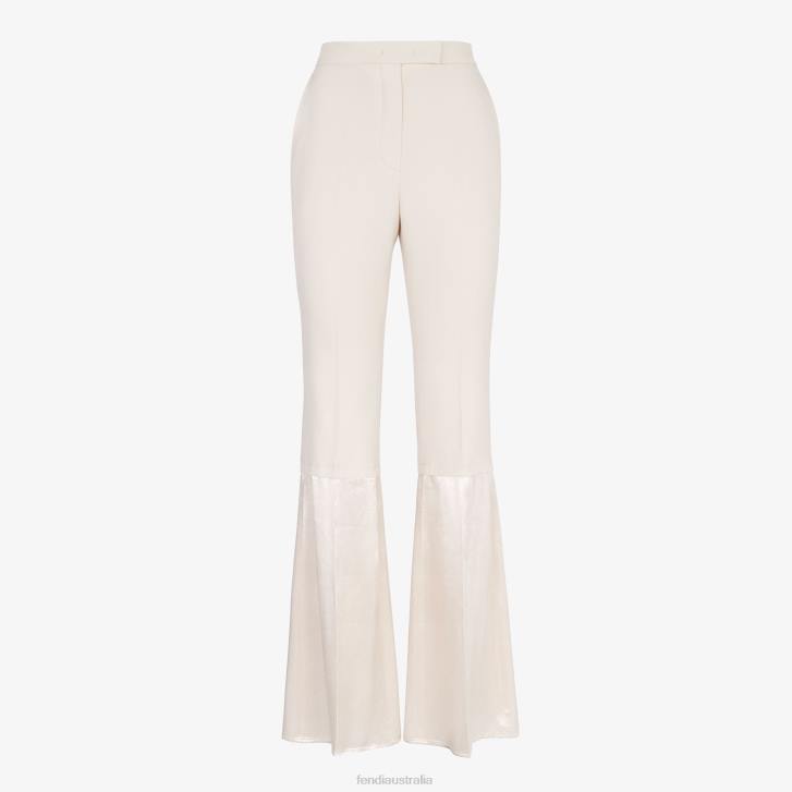 Women Apparel Fendi HP0B1083 Gabardine Pants Beige