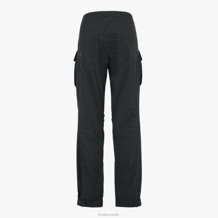 Women Apparel Fendi HP0B1096 Nylon Pants Black