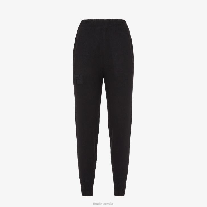 Women Apparel Fendi HP0B1182 Eco-Cashmere Pants Black