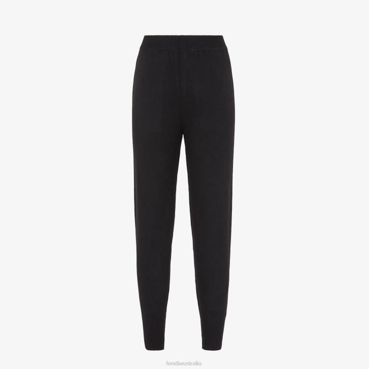 Women Apparel Fendi HP0B1182 Eco-Cashmere Pants Black