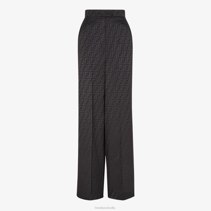 Women Apparel Fendi HP0B996 Silk Pants Black